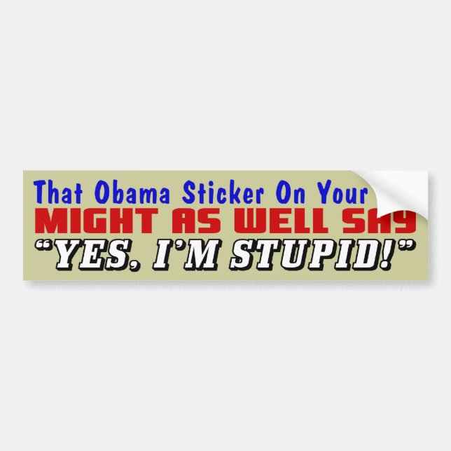 Cet autocollant d'Obama ! (Devant)
