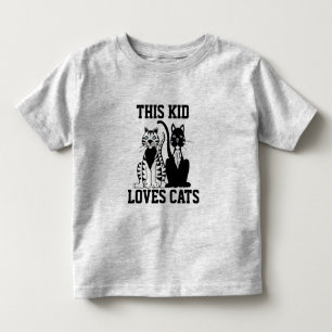 CET ENFANT AIME LES CHATS CHAT TODDLER T-SHIRTS