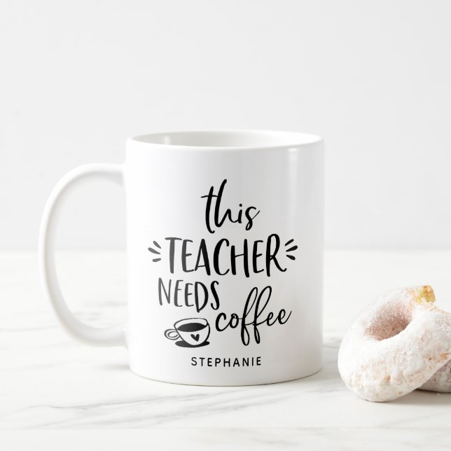 Cet Enseignant A Besoin D'Une Citation De Café Mug (Avec donut)