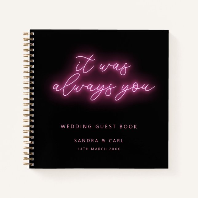 C'était toujours toi, le livre d'or de Neon Mariag (Devant)