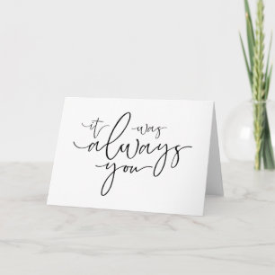 C'Était toujours votre carte de mariage ou d'anniv