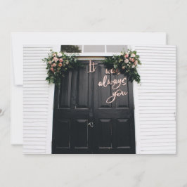 C'Était Toujours Vous Carte De Voeux Plat