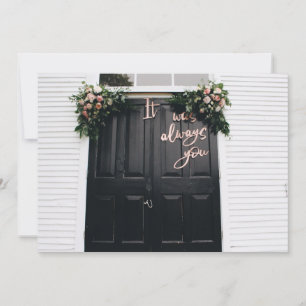 C'Était Toujours Vous Carte De Voeux Plat