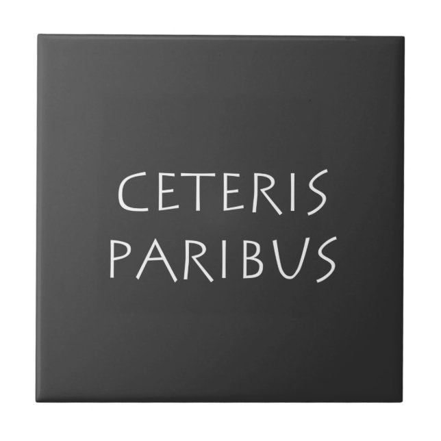 Ceteris paribus fliese (Vorderseite)