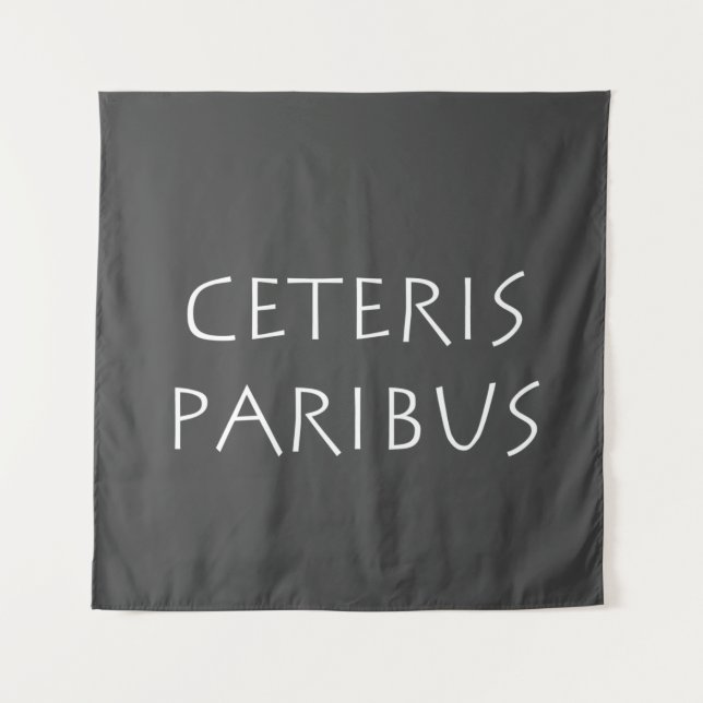 Ceteris paribus wandteppich (Vorderseite)