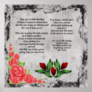 Cette affiche poétique de rose