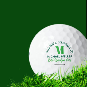 'Cette balle appartient' Grand-père Green Monogram