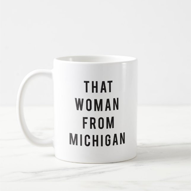 Cette femme du Michigan Coffee Mug (Gauche)