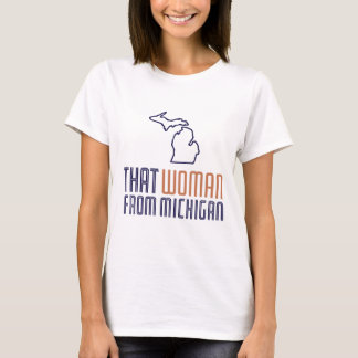 Cette Femme Du T-Shirt Du Michigan