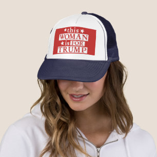 cette femme est pour le Casquette de Trump