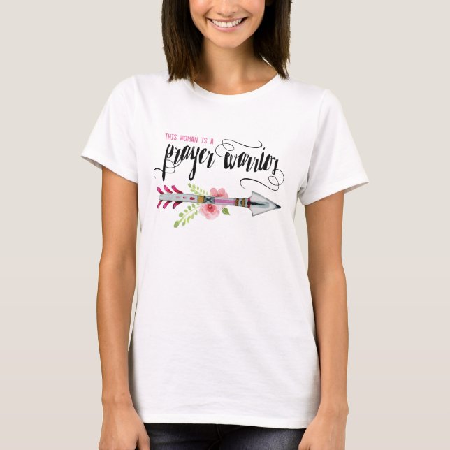 Cette femme est un T-shirt de guerrier de prière (Devant)