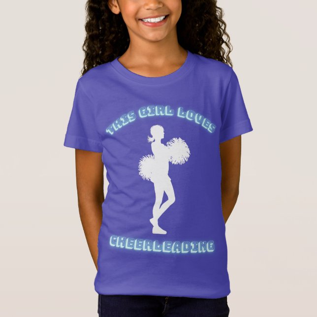 Cette Fille Aime Le T-Shirt Cheerleader (Devant)