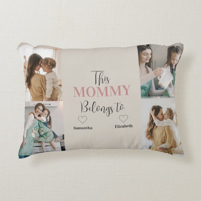 Cette Maman Appartient À - Coussin Accent Personna (Devant)