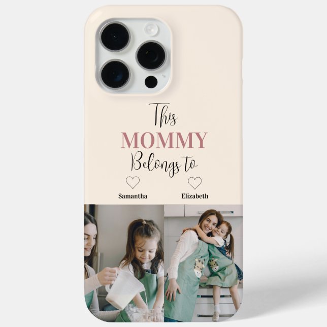 "Cette Maman Appartient À" Étui Photo Téléphone Pe (Verso)