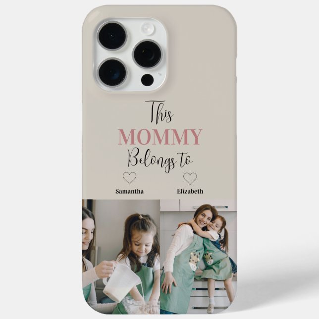 "Cette Maman Appartient À" Étui Photo Téléphone Pe (Verso)