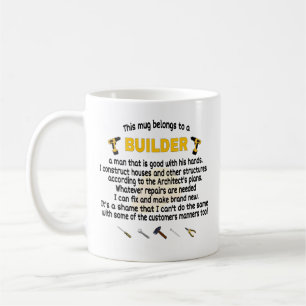Cette Mug Appartient À Un Constructeur. Cadeau d