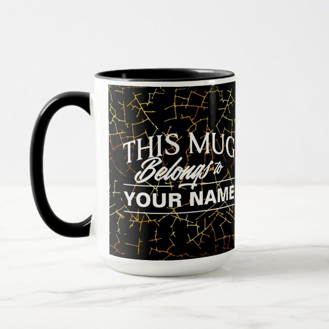 Cette Mug Appartient À VOTRE NOM. (Gauche)