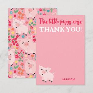 Cette Petite Piggy Dit Merci Animal De Ferme