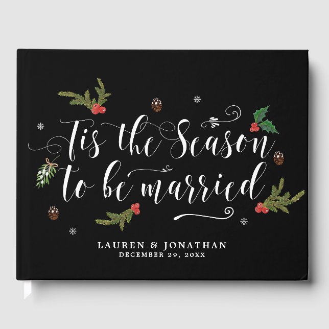 Cette saison Noël vacances mariage livre d'or (Recto)