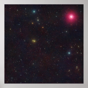 Cetus-Star-Cluster für die Konstellation eines bre Poster