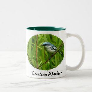 Ceurlean Trällerer, gelber Trällerer II Zweifarbige Tasse