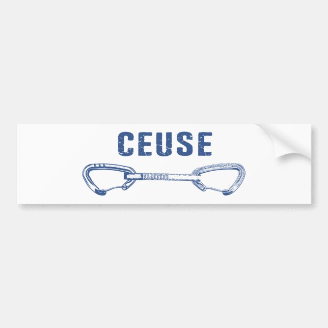 Ceuse France Rock Climbing Quickziehen Autoaufkleber (Vorne)