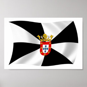 Ceuta-Flagge Poster Druck