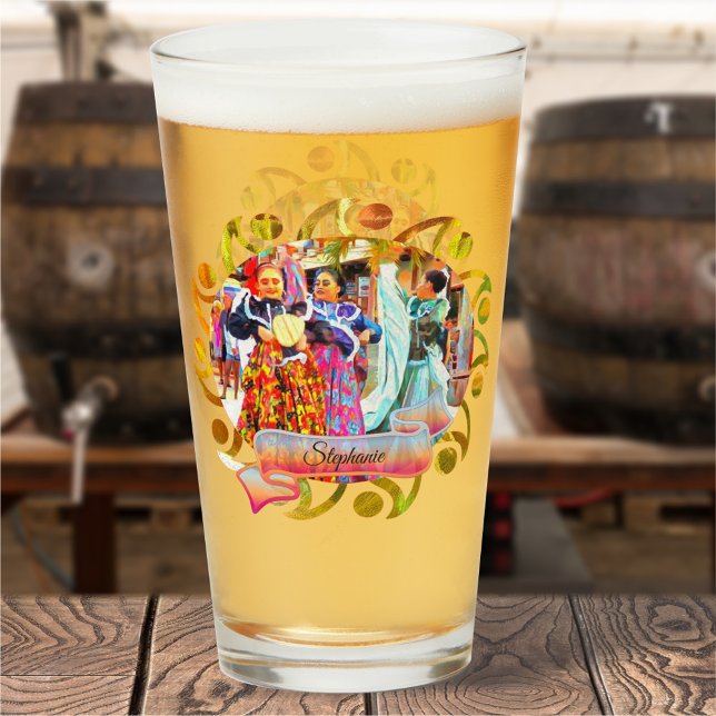 Ceviche Mexican Festival Dancers 2549 Bier Glas (Von Creator hochgeladen)
