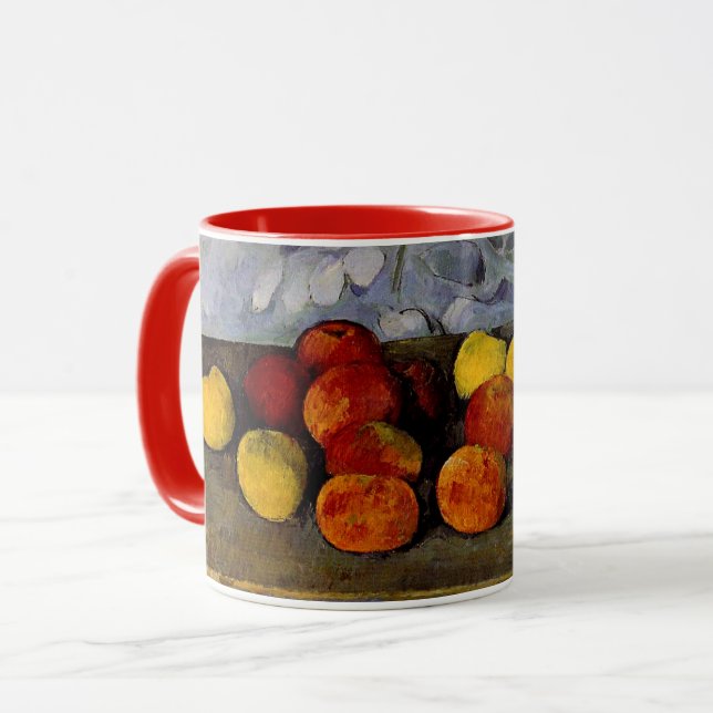 Cezanne - Äpfel und Kekse Tasse (Vorderseite Links)