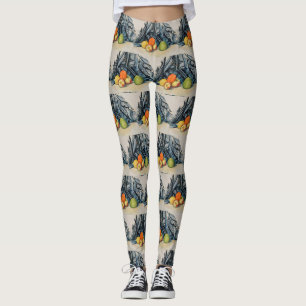 Cezanne Äpfel und Tuch Vintage Stillleben Kunst Leggings