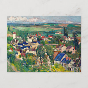 Cezanne - Auvers, Panoramablick, Postkarte