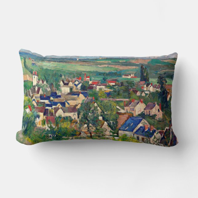 Cezanne - Auvers, Panoramasicht, Lendenkissen (Vorderseite)