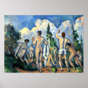 Cézanne - Badende Poster