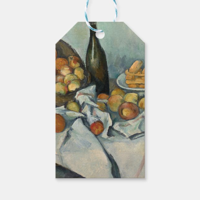 Cezanne Basket Apples Impressionismus Art Geschenkanhänger (Vorderseite)