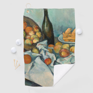Cezanne Basket Apples Impressionismus Art Golfhandtuch