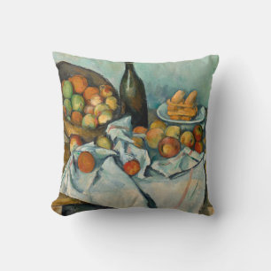 Cezanne Basket Apples Impressionismus Art Kissen
