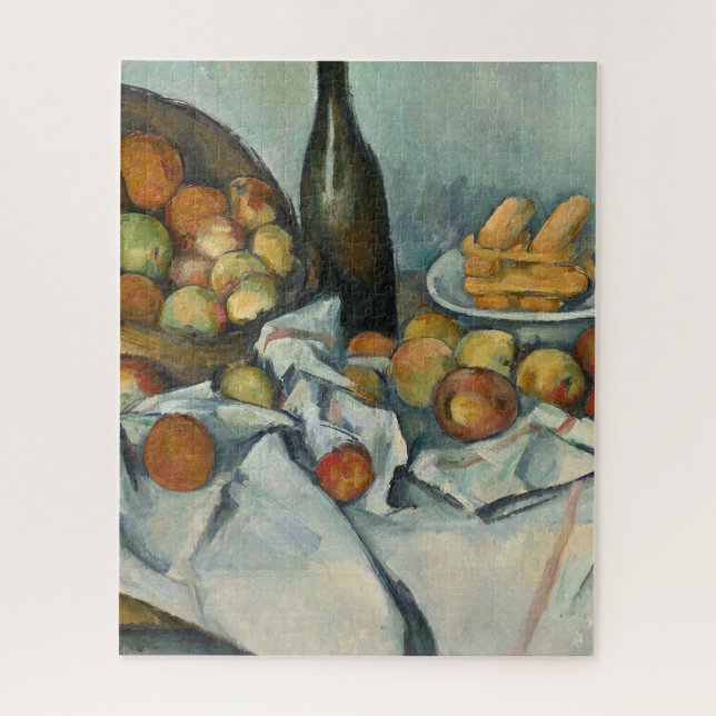 Cezanne Basket von Äpfeln Impressionistische Maler (Vertikal)