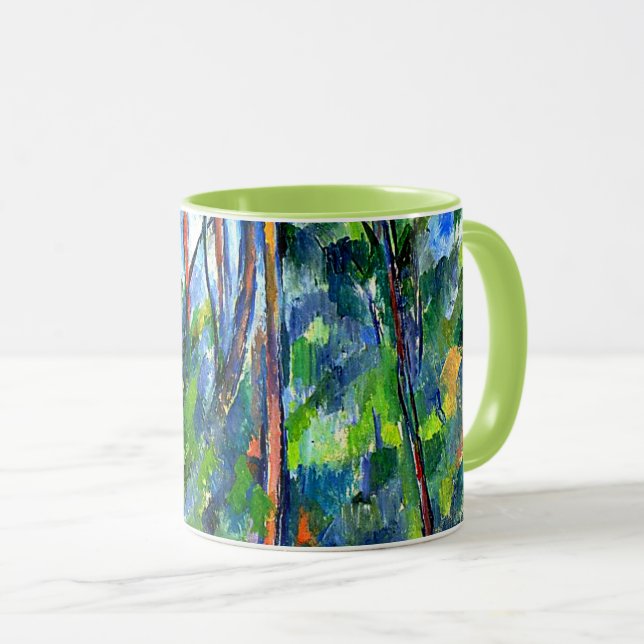 Cezanne - Berühmtes Gemälde im Wald Tasse (VorderseiteRechts)