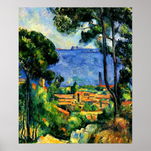 Cezanne - Blick auf l'Estaque Poster