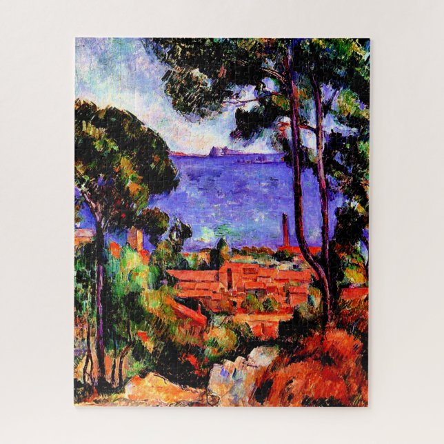 Cezanne - Blick durch die Bäume (Vertikal)