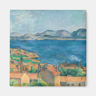 Cezanne - Bucht von Marseille, von L'Estaque aus g Magnet