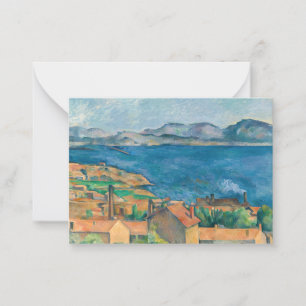Cezanne - Bucht von Marseille, von L'Estaque aus g Mitteilungskarte