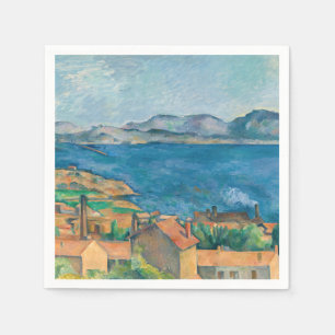 Cezanne - Bucht von Marseille, von L'Estaque aus g Serviette
