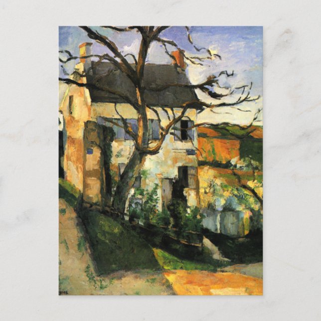 Cezanne - Das Haus und der Baum Postkarte (Vorderseite)