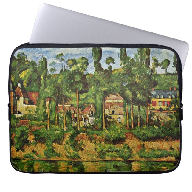 Cezanne - Das Schloss von Medan Laptopschutzhülle (Vorderseite)
