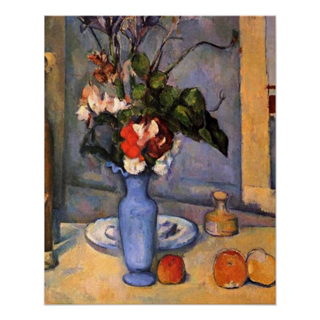 Cezanne - Die blaue Vase Poster (Vorderseite)