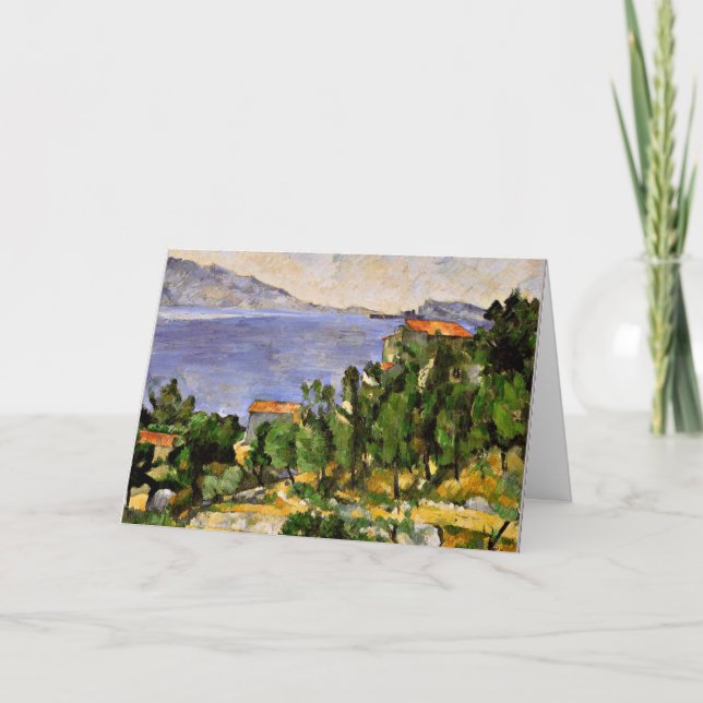 Cezanne - Die Bucht von l'Estaque aus dem Osten Karte (Vorderseite)