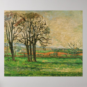 Cézanne - Die kahlen Bäume in Jas De Bouffan Poster