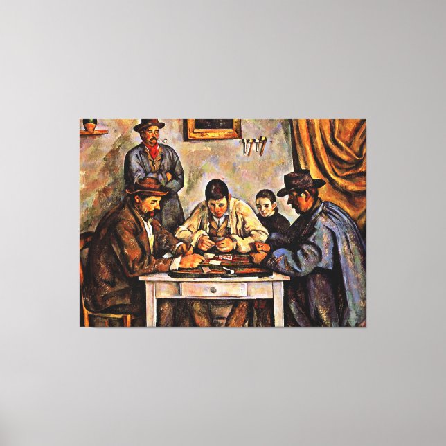 Cezanne - Die Kartenspieler Leinwanddruck (Vorderseite)