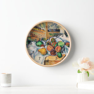 Cezanne - Eine Tafelecke, berühmtes Gemälde, Uhr